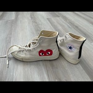 COMME des GARÇONS x Converse white high top